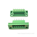 3.81mm Pluggable Terminal Blocks Male 6P Green